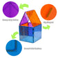 Neoformers 6 Piece Magnetic Tiles Set Large Square Shape Magnet Building Block Construction Toy Stem Learning Kit Educational Pl