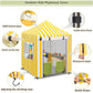 Outdoor Kids Playhouse Cover,Waterproof Cover Suitable For Step2 Playhouse.Yellow And White Striped Full Coverage Cover(56'' W X