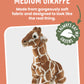 Living Nature Medium Giraffe Stuffed Animal | Fluffy Giraffe Animal | Soft Toy Gift For Kids | 12 Inches