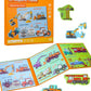 Magnetic Puzzles For Toddlers 3-5, Travel Puzzles For Kids Ages 1-3, Engineering Vehicle Wooden Jigsaw Puzzles Book For Kids 2-4