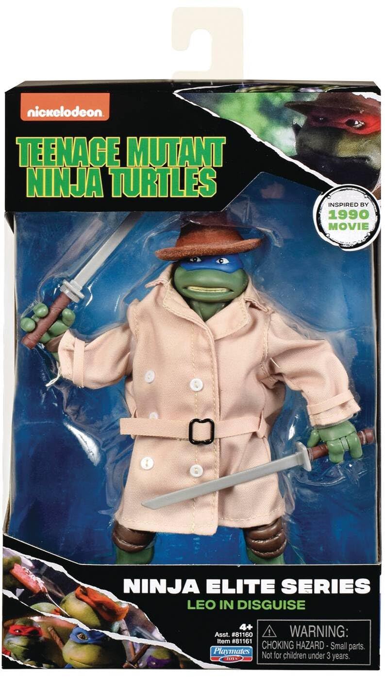 Teenage Mutant Ninja Turtles 6" Leonardo in Disguise Action Figure - Multi Color, Plastic, Model 81161 by Playmates Toys