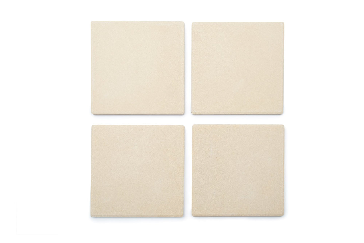 Outset 76176 Pizza Grill Stone Tiles  Light Brown  Medium  Set of 4