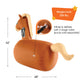 HearthSong Hop N Go Inflatable Bouncy Horse for Kids 5+, Vinyl Ride-On Toy, 1 Pack, Horse Color, Model 733964