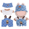 17cm Doll Clothes Set  enhanced Jeans & Knitted Sweater Outfit for 17cm 15cm Dolls  Cute Dress Up Fashion  No Doll Included (Blue  17cm/15cm)