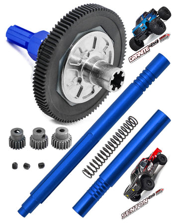 91T Spur Gear Slipper Clutch&Center Slider Driveshaft Upgrades Part for 1/10 Arrma Senton 4X4 3s Blx &MEGA550,ARRCat Full Metal 