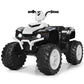 Costzon Kids Atv, 12V Battery Powered Electric Vehicle W/Led Lights, High & Low Speed, Horn, Music, Usb, Treaded Tires, Ride On Car 4 Wheeler Quad For Boys & Girls Gift, Ride On Atv (White)