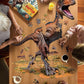 Madd Capp Raptor 100 Piece Jigsaw Puzzle for Ages 6 and Up - 4016 - Unique Animal-Shaped Border, Poster Size When Completed, Ove