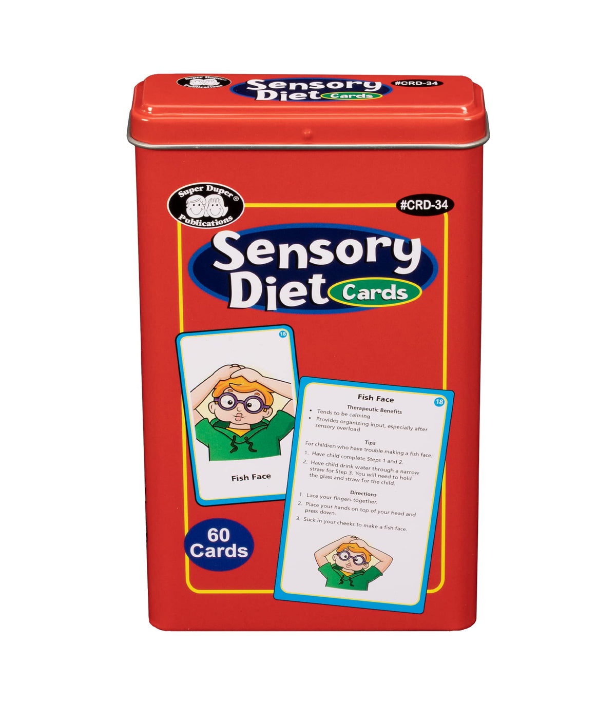 Super Duper Publications | Sensory Diet Flash Cards  Revised | Behavior And Body Awareness Fun Deck | Regulate Emotions | Educa