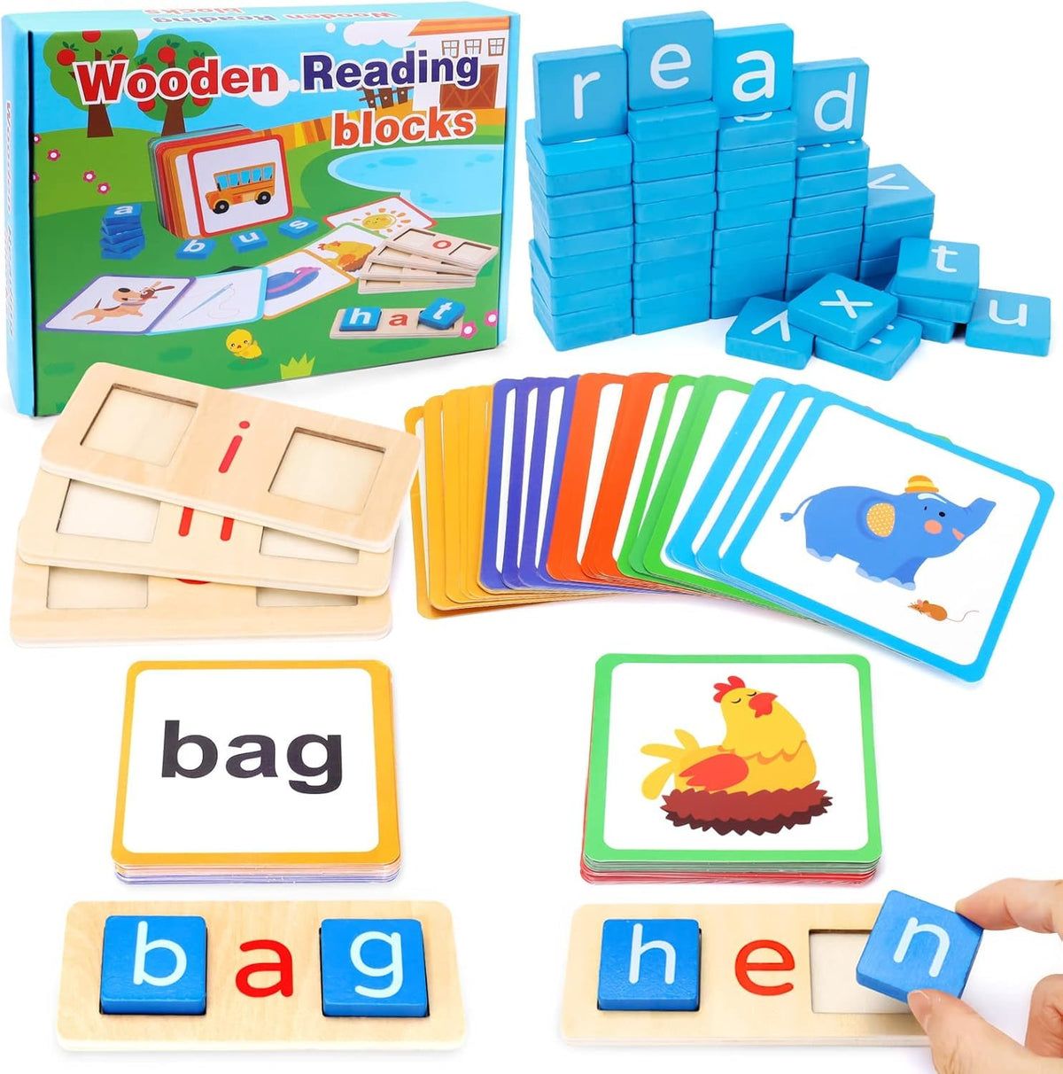 Royaldeals Kids Educational Learning Toys For 3+ Year Old Kindergarten, Sight Words GamesLetter Flash Cards For Toddlers Kid Ag