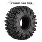 INJORA 1.0 Tires - S5 Swamp Claw Mud Terrain Tires for TRX4M AX24 Axial SCX24 FCX24 1/18 1/24 RC Crawler Car,64 * 24mm,T1019