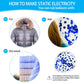 68Pcs Blue And White Balloons Kit 12 Inch, Blue Confetti Balloons Light Blue Baby Blue Pearl White Party Balloons With Ribbons F