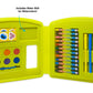 Sesame Street 43-Piece Art Case | includes Markers, Crayons, Stickers, and Watercolors | Non-Toxic and Washable | Gift for Kids
