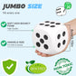 Giant 3 Inch Foam Fidget Dice - Stress Relief Squeeze Squishy Game Dice, Perfect for Family Fun, Classroom Activities, and Party