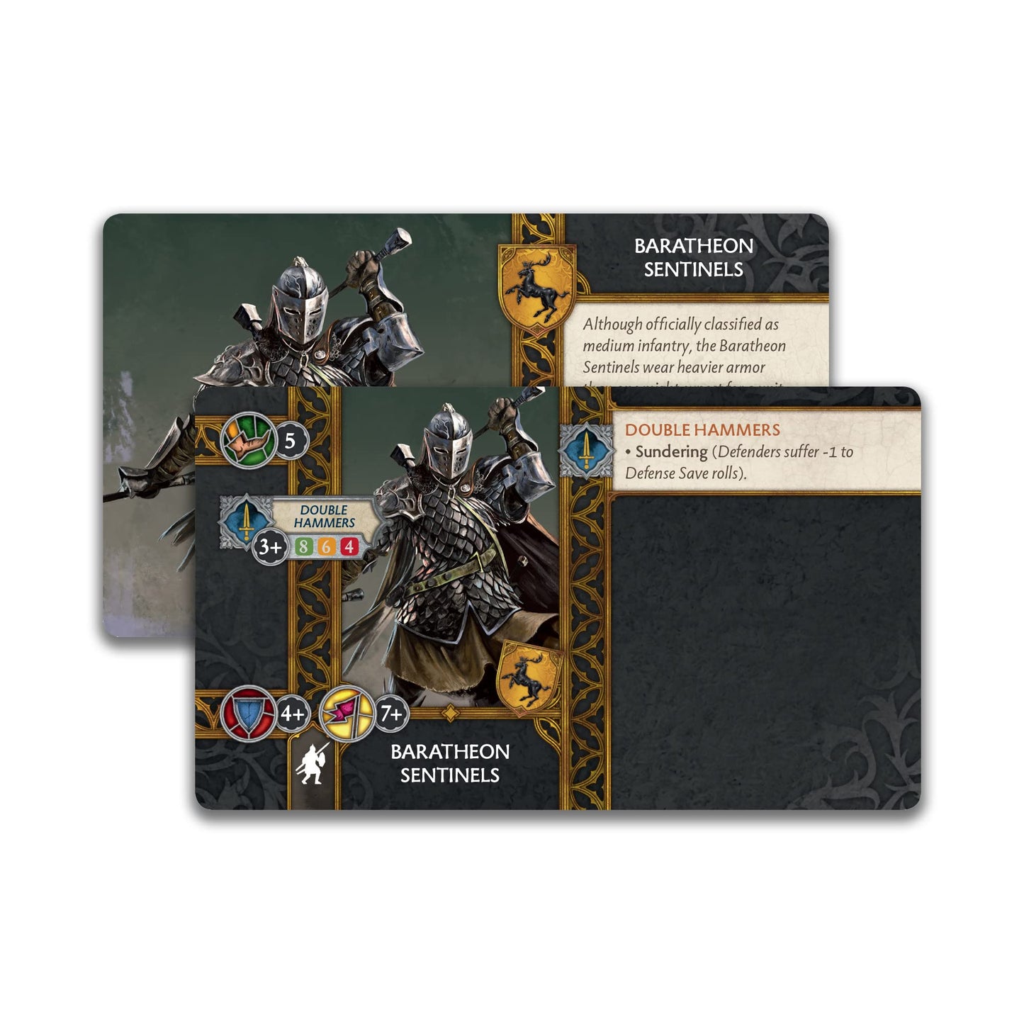 A Song of Ice and Fire Tabletop Miniatures Baratheon Sentinels Unit Box | Strategy Game for Teens and mature-themeds | Ages 14+ | 2+ Players | Average Playtime 45-60 Minutes | Made by CMON