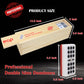 Rcp Products Double Nine Dominoes Professional, High Gloss Dominoes Set In Wood Box, Set Of 55 Tiles Color Red