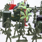 Amor Present 307 Pcs Army Men Military Playset, Army Toys Soldier Playset Plastic Toy Soldiers Figures And Accessories With Vehicles, Aircraft, Tanks, Missiles