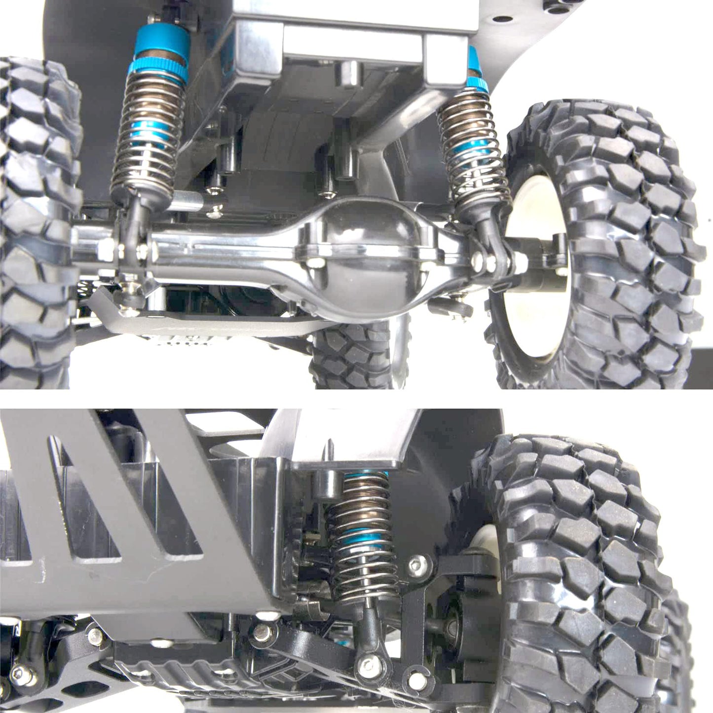 HOBOHY 70mm RC Oil Filled Shock Absorbers Kit for Tamiya CC01 WR-02 Axial SCX10 D90 HPI HSP 1/10 RC Car Upgrade Parts(BU)