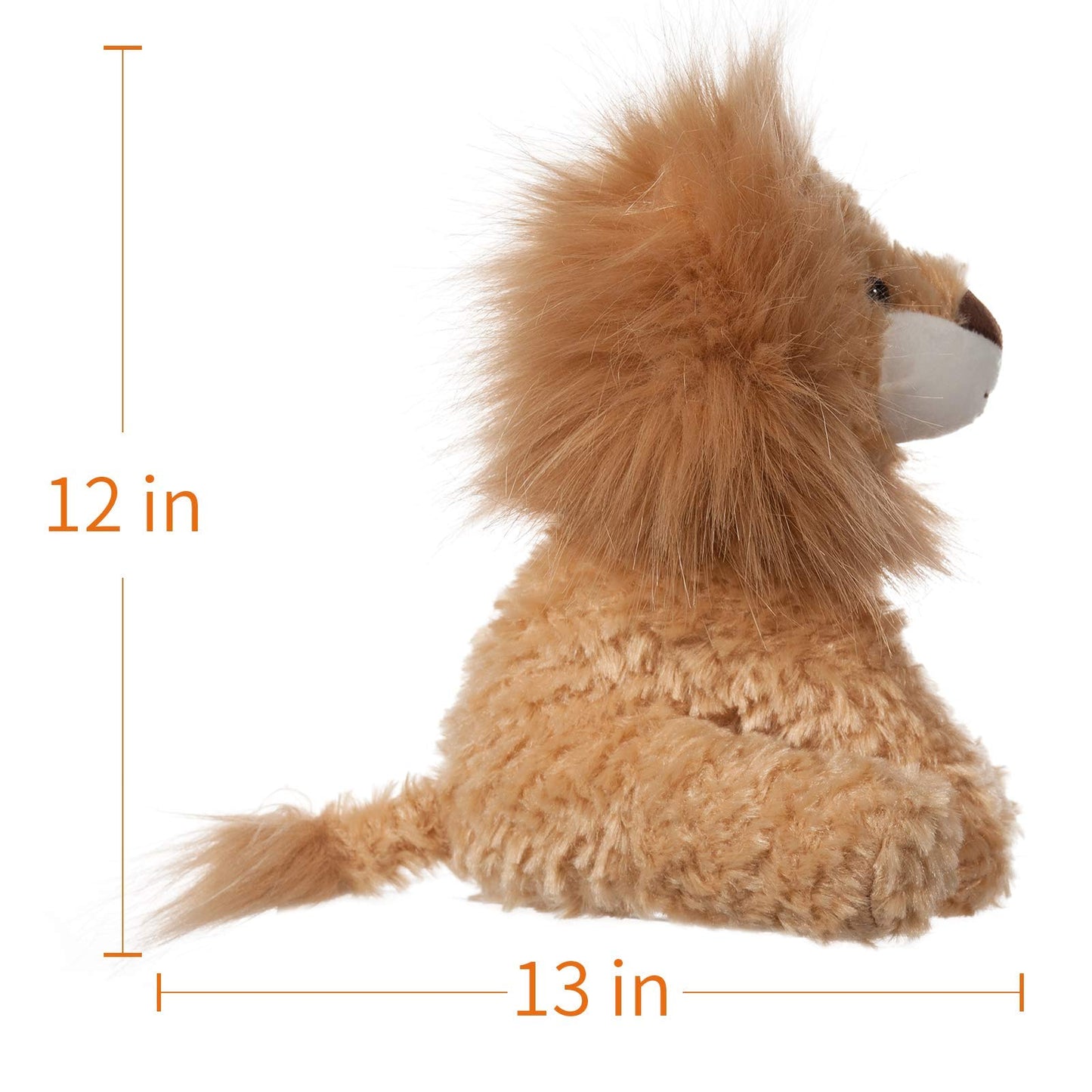 Apricot Lamb Toys Plush Yellow Plush Lion Stuffed Animal Soft Cuddly Perfect For Child （Medium ，12 Inches