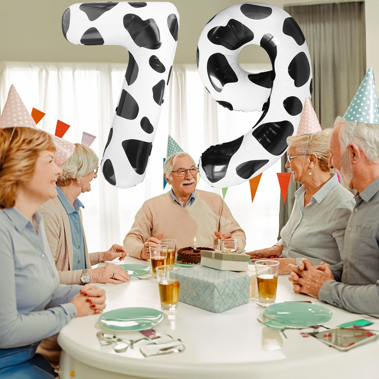 Lebery Cow Print Number Balloon 40 Inch Cow Print Number 9 Balloon Cowgirl Them Number Balloon For 9Th Birthday Party Cow Balloons Black White Number 9 Foil Balloon For Farm Barn Animal Decor