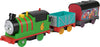 Thomas & Friends Motorized Toy Train Graffiti Percy Battery-Powered Engine With 2 Cargo Cars For Pretend Play Preschool Kids Ages 3+ Years