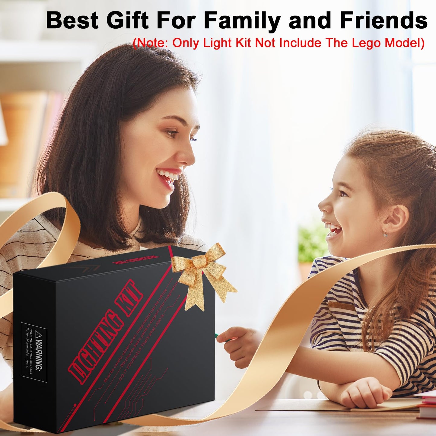 Hilighting Upgraded Led Light Kit Compatible with Lego Minecraft The decorative replica blade Outpost 21244 Building Toys  Lights Decoration Compatible with Lego 21244 (Model Not Included)