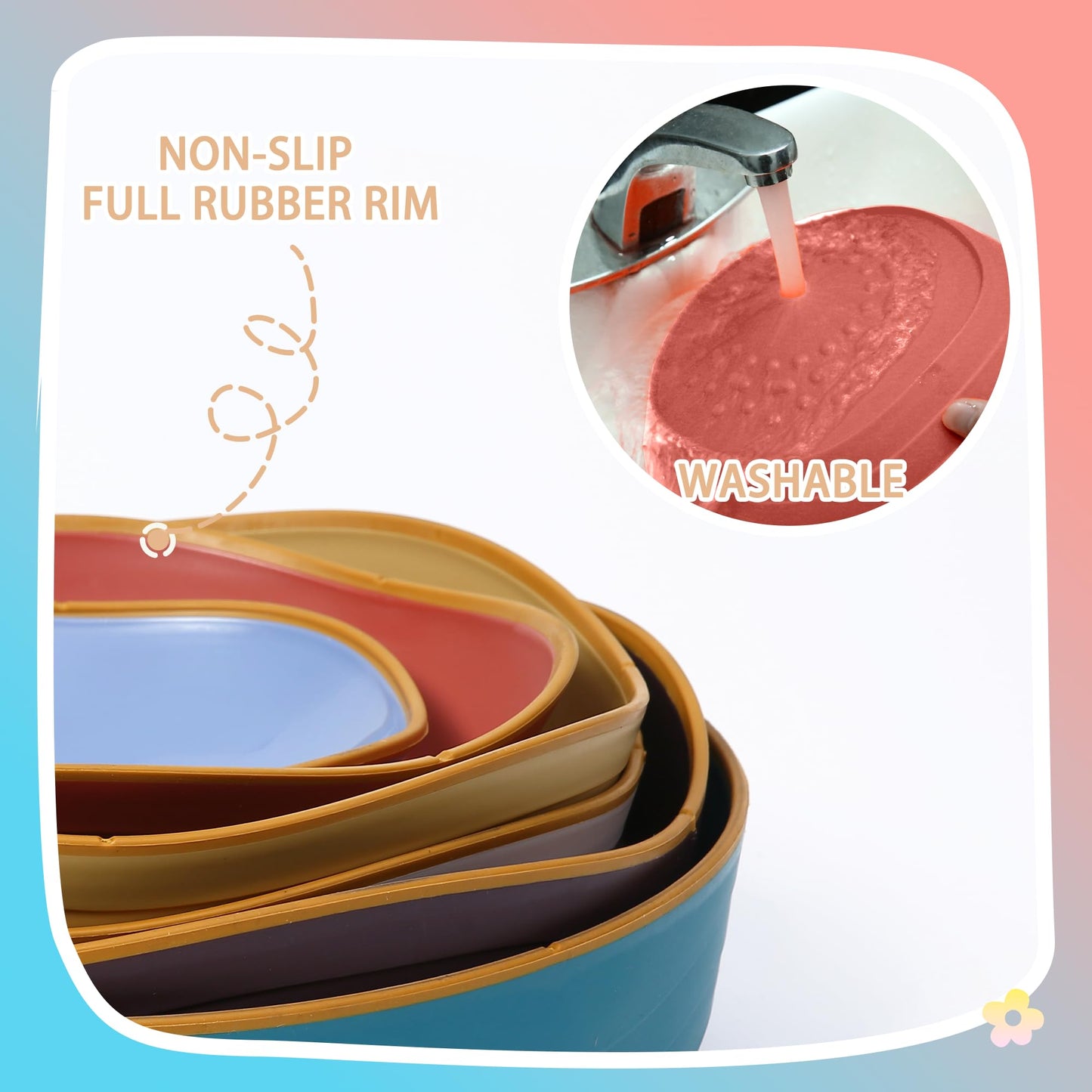 Loomlark 6Pcs Balance Stepping Stones For Kids Non-Slip River Stones Obstacle Course Play Indoor And Outdoor Coordination Game S