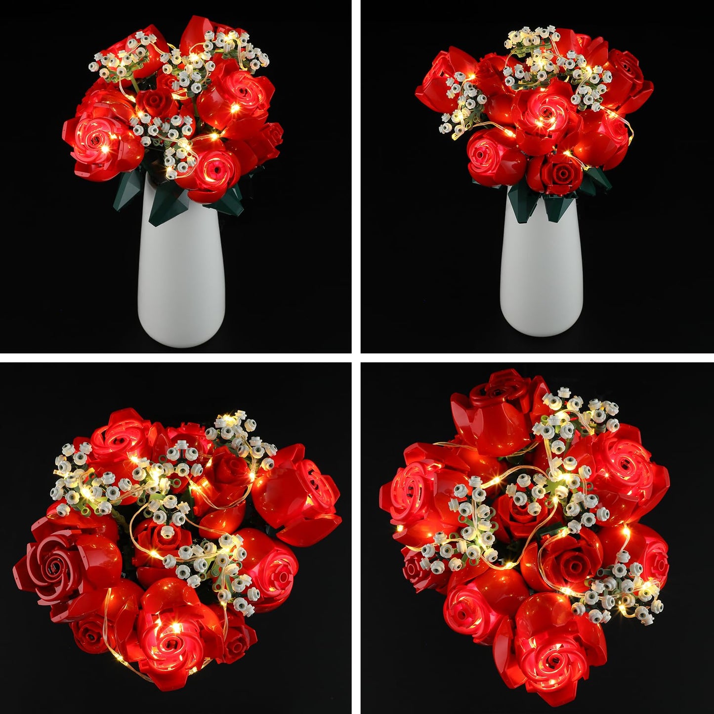 Briksmax Light Kit For Lego Bouquet Of Roses (Music Version) - Led Lighting Compatible With Lego Icons 10328 Building Set For Va