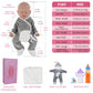Vollence 18 Inch Full Silicone Baby Doll That Look Real,Eyes Closed Reborn Baby Doll,Real Baby Doll,Lifelike Baby Dolls - Boy