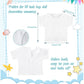 Litherr S 8 Pcs 18 Inch Boy Doll T Shirt Clothes Sublimation 18 Doll Outfits Accessories Classical Tee Shirts Fit 18 Inches Doll White and Black for Doll Decoration DIY Pretend Play