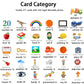 Kidzdo Spanish And English Audible Toys With Music, Bilingual Talking Flash Cards For Toddler/Beginning, Abc,Numbers,Colors,Shap