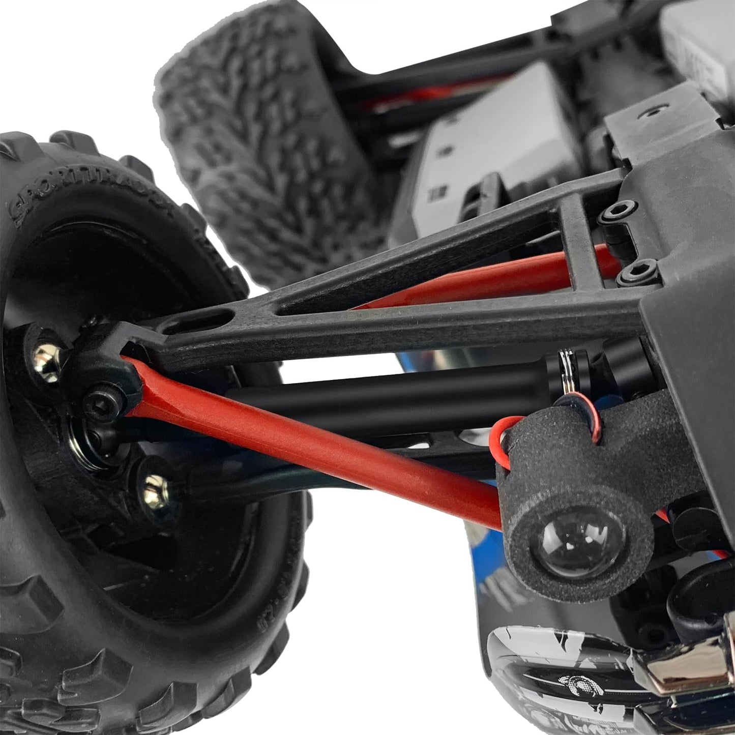 Que-T 2Pcs Hard Steel Drive Shafts Cvd Universal Front And Rear For 1/16 Trx E-Revo Summit Rc Upgrade Parts