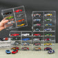 1/64 Scale Matchbox Wheels Toy Car Display Case Holds 32 Toy Cars Storage Organizer, Clear Display Box With Clear Snap-On Dust C