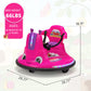 TOBBI Toddlers Bumper Car, 12v Baby Electric Ride On Snail Shape Toy with Remote Control/Children DIY Funny Stickers/360 Degree