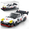 Vgd Car Building Sets With Display Case, Classic Model Car Kits Speed Car Building Blocks Set, Cool Collectible Model Super Race