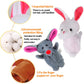 Easter Eggs With Mini Animal Finger Puppets Plush Toys, Kids Easter Basket Stuffers Party Favor School Classroom Rewards, Easter Egg Hunt Filler 12 Pack