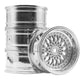 WONFAST 4PCS 52mm Diameter Plastic Plating Wheel Rims Hex 12mm for 1:10 RC On-Road Run-flating Drift Touring Racing Car 1.9inch 