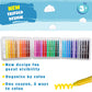 DOODLE HOG Washable Crayons, 36 Colors, Non-Toxic Plastic, 3-in-1 for Kids Ages 4-8