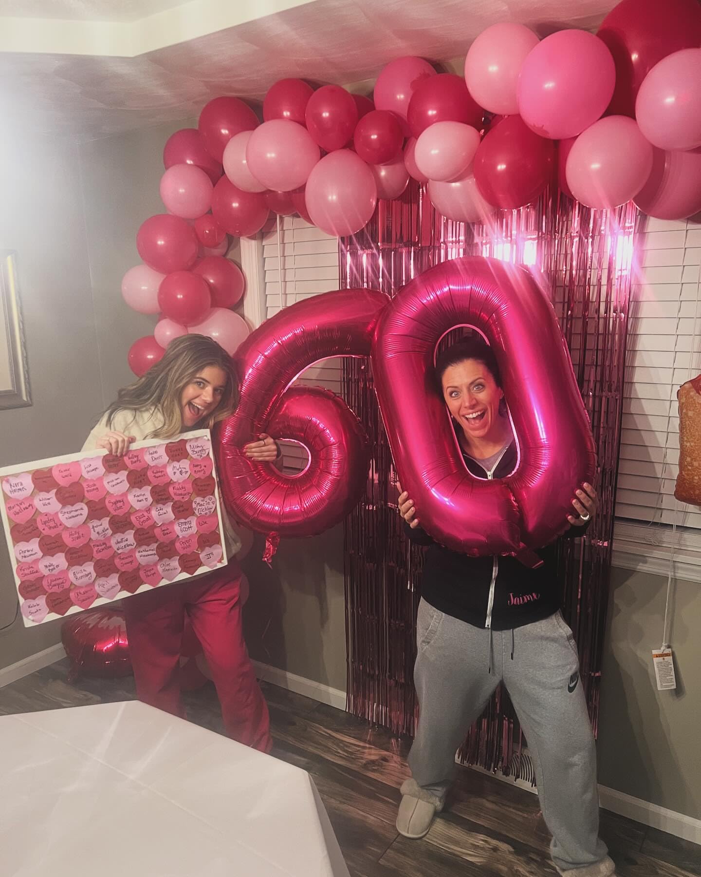 60 Balloon Number, Hot Pink Number 60Th Birthday Balloons 40 Inch, 60 Years Old Hot Pink Birthday Decorations For Men Women, 60T