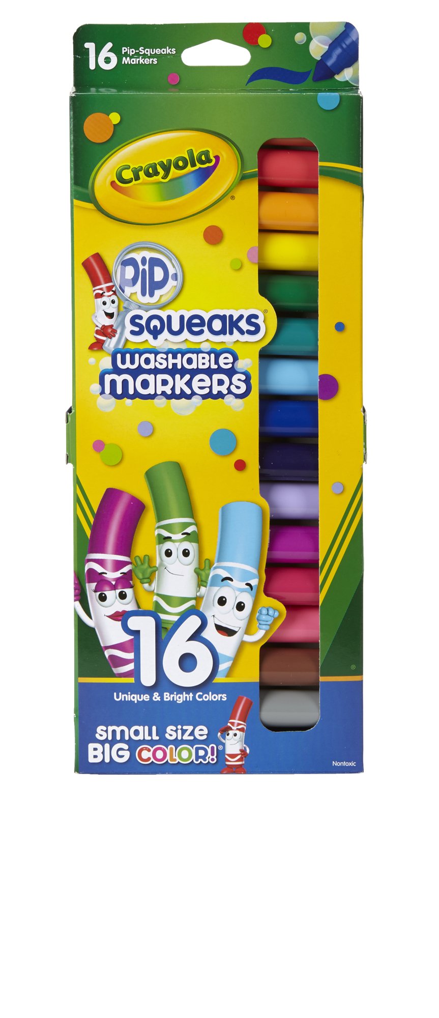 Crayola Washable Pip-Squeaks Skinnies Markers 16-Count per Pack (1-Pack)