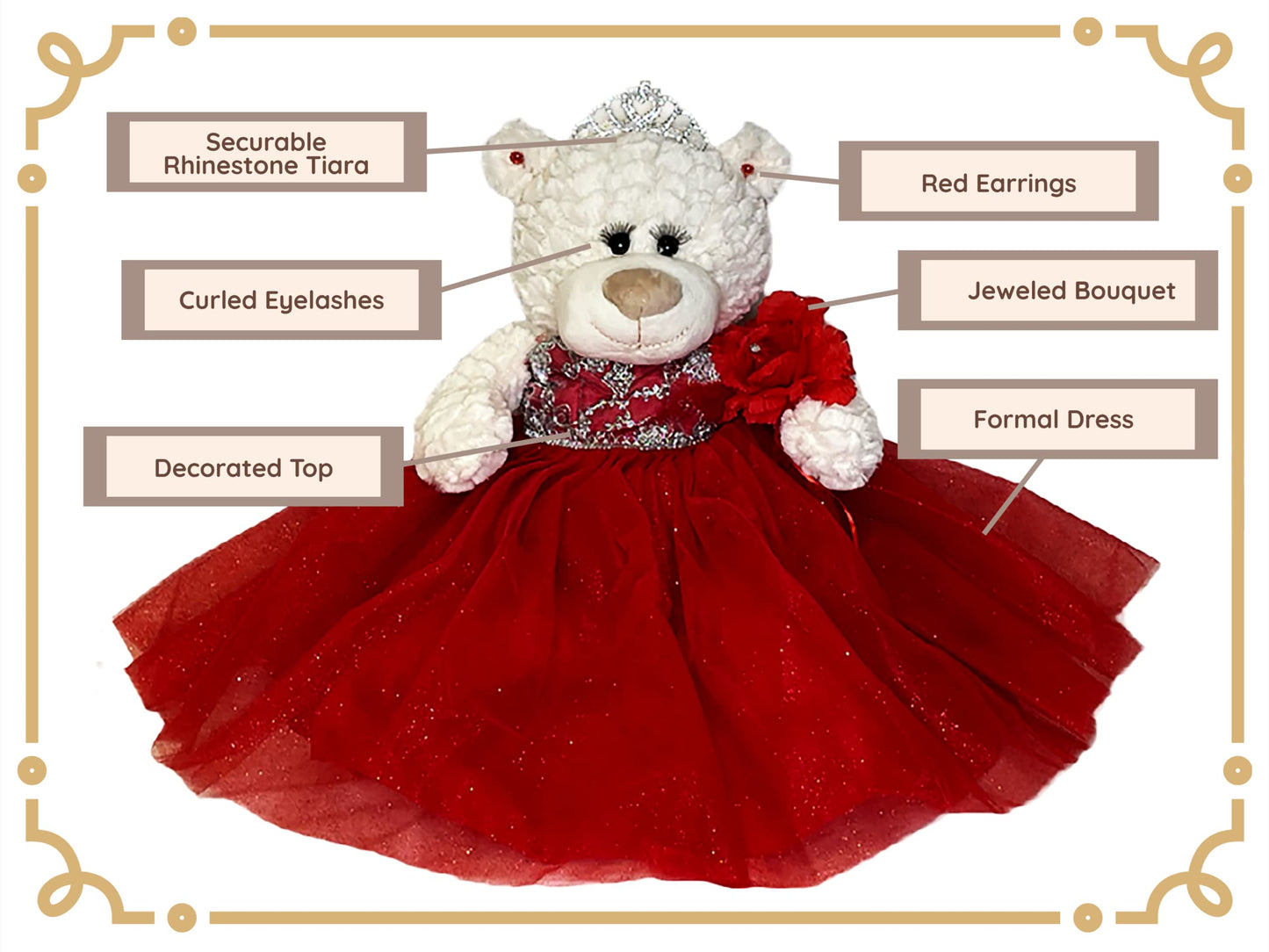 20' Quince Anos Quinceanera Last Doll Teddy Bear With Dress (Centerpiece) ~Babyl Blue~ B16831-4