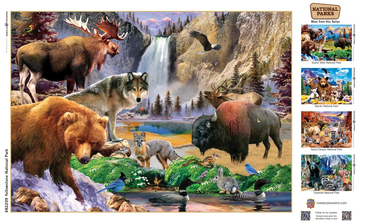 MasterPieces 500 Pieces Jigsaw Puzzle for mature-themeds  Family  Or Youth - Yellowstone National Park - 15x21
