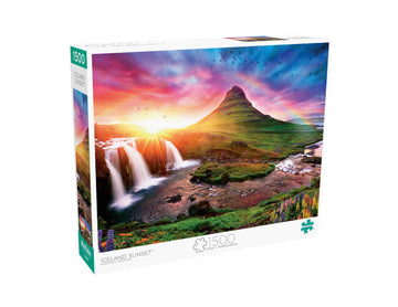 Buffalo Games Iceland Sunset 1500 Piece Jigsaw Puzzle for Adults - Large Multicolor Puzzle - Perfect for Game Nights 38.5 x 26.5