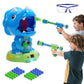 EagleStone Moveable Triceratops Shooting Toy - Medium EVA Foam, Blue, Model 8808-10B, LCD Score Record for Kids