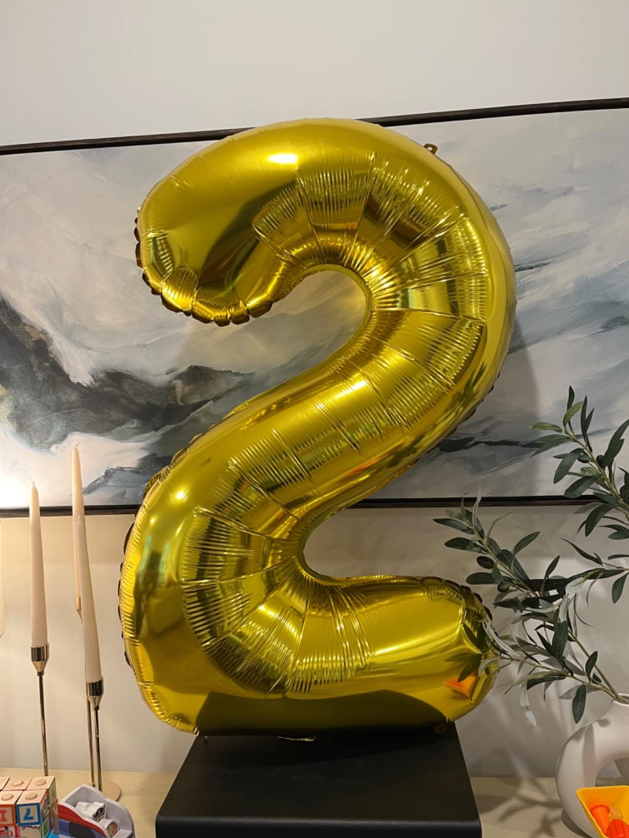 Number 8 Balloon 40 Inch Gold 8 18 28 80 1989 Birthday Balloons, Large Mylar Foil Helium Balloon Birthday Decorations Party Supp
