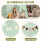 Extra Large Toddler Bed Tent & Kids Play Tent Bed Tent With Flags & Star Lights, Portable & Foldable Teepee, Bed Canopy For Boys