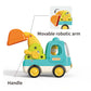 Ctffnny Friction Powered Push And Go Inertia Cars Small Excavator With Music Sound And Light Construction Vehicles Toy Trucks Ca