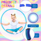 Syhood 12 Pcs Toy Color Hoop Plastic Detachable Adjustable Hoop Light Weight Exercise Fitness Equipment Toy Waist Ring for mature-themed Party  3 Sizes(Gradient Blue)