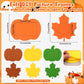 Beupy 420 Pcs Thanksgiving Felt DIY Fall Picture Frames Craft Kit Autumn Pumpkin Maple Leaves Photo Frames with Fall Leaves Pump