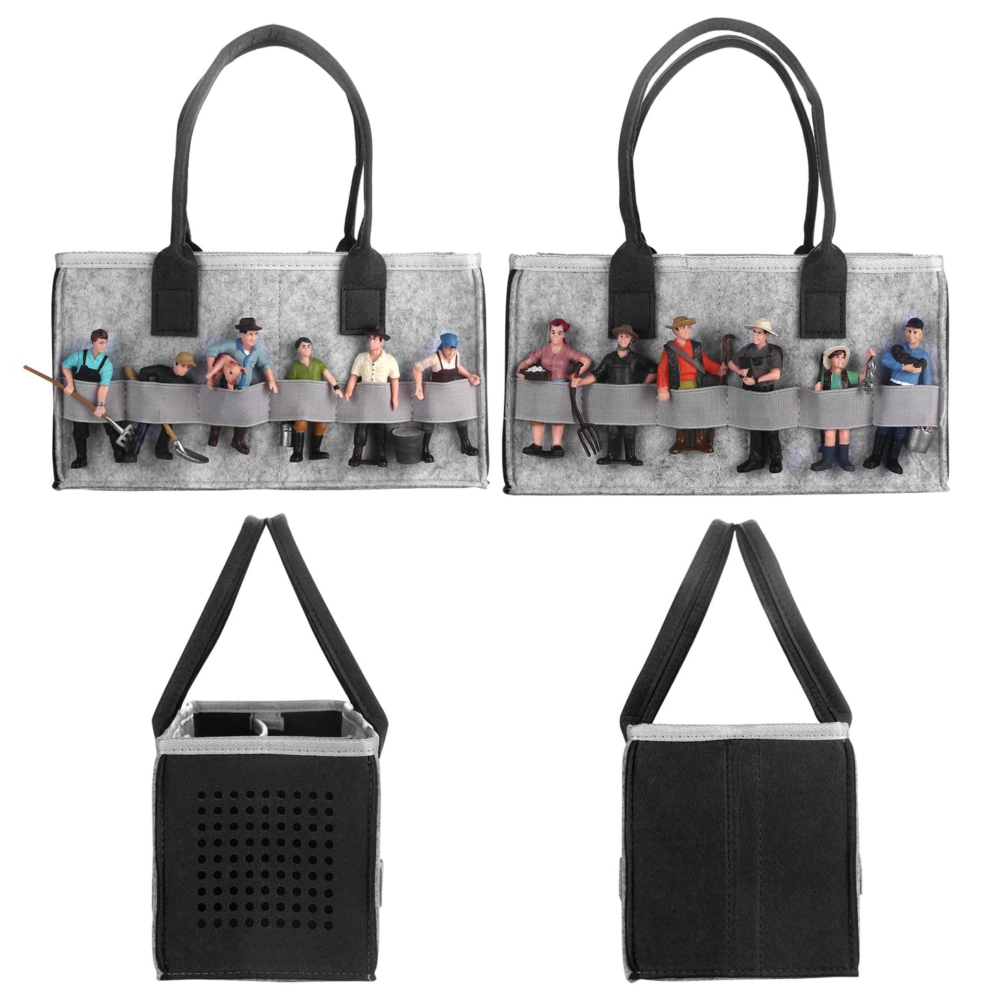 Toniebox Bag Accessories Protective Cover Organiser With Figures Storage Lots Of Space Bag For Toniebox Starter Set (Red)
