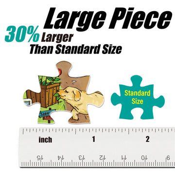 Antelope - 500 Piece Large Format Jigsaw Puzzle for mature-themeds  Dog Park Jigsaw Puzzles 500 Pieces  Large Pieces  No Dust Puzzles for Senior Citizen  500 PC  Non-Glare Finish  Interlock Smoothly